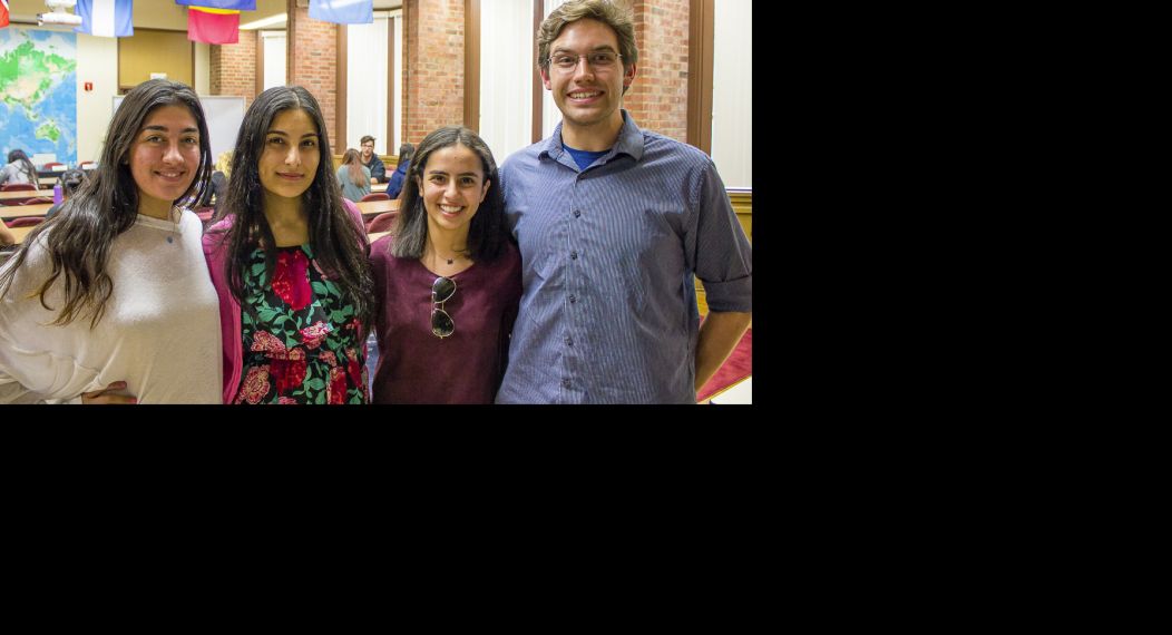 students at international studies career forum